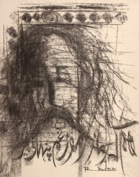 A. S. Rind, 28 x 22 Inch, Charcoal On Paper , Figurative Painting, AC-ASR-412